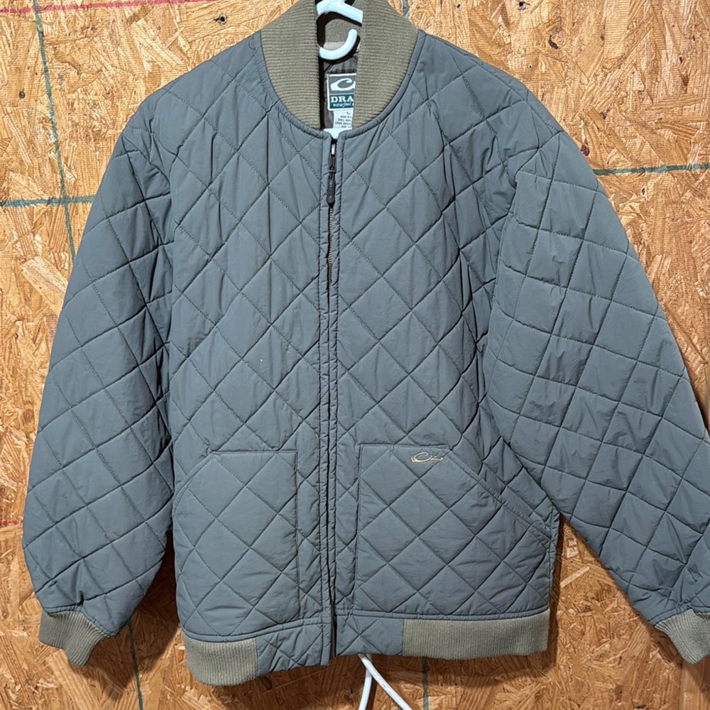 Drake Gray Quilted Puffer Jacket